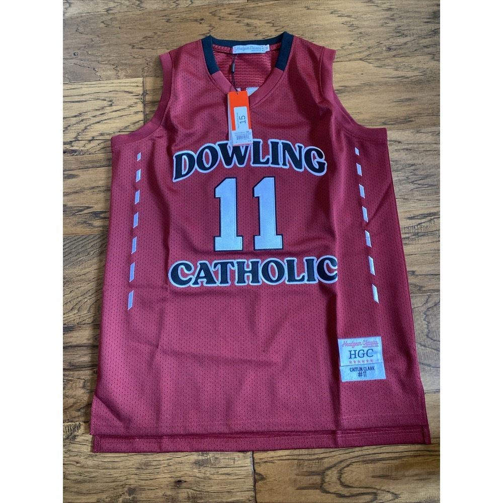 Caitlin Clark Dowling Catholic High School Jersey Sz Medium Headgear Classics